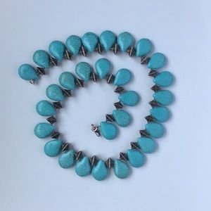 Turquoise and silver Necklace